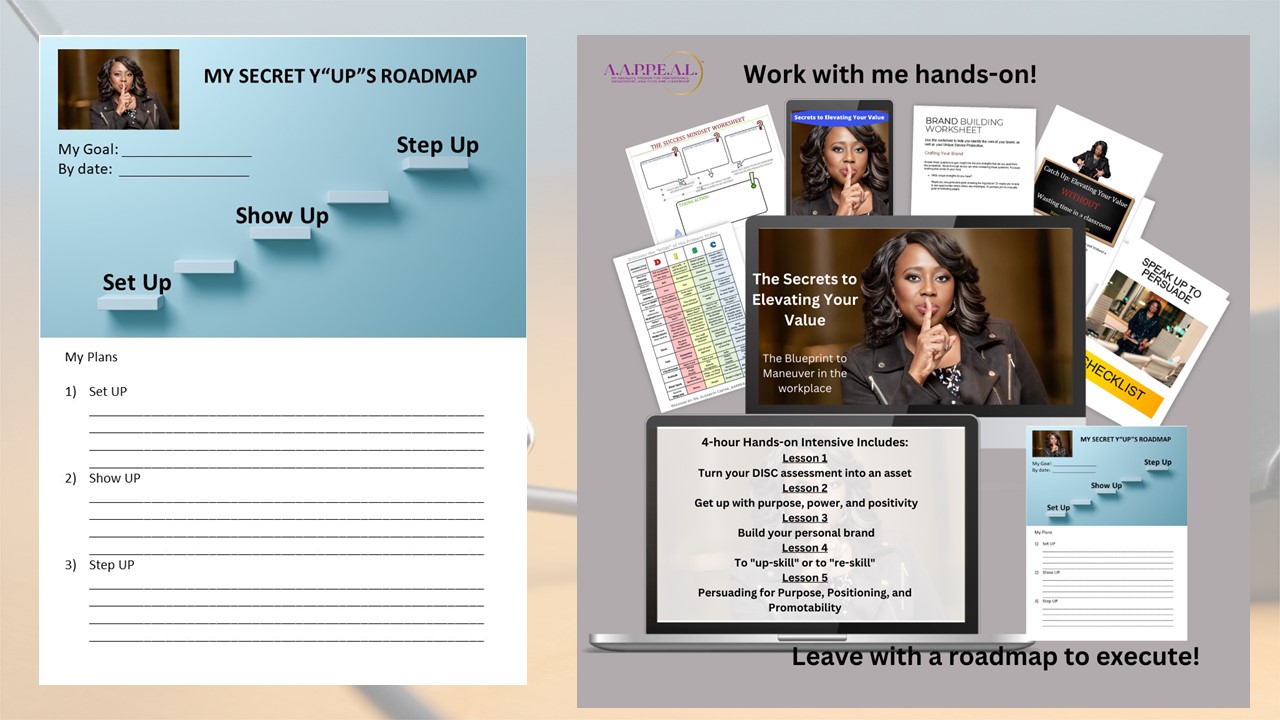 The topics of the Elevate Your Value Intensive